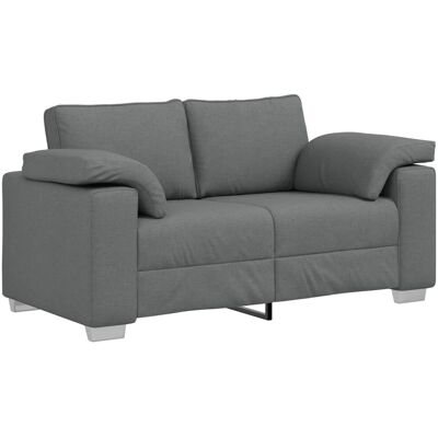 vidaXL Dunkelgrau Metall, Holz, Textilene 2-Sitzer - Sofa vidaXL Dunkelgrau Metall, Holz, Textilene 2-Sitzer - Sofa
