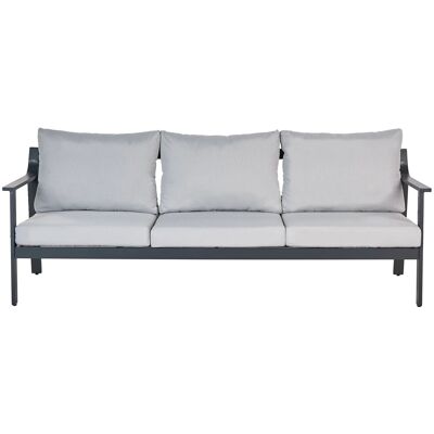 Beliani Gartensofa KIATO Hellgrau 80x225x77 Beliani Gartensofa KIATO Hellgrau 80x225x77