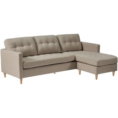 ebuy24 Marino 3-Sitzer Sandstoff Sofa - Sofa ebuy24 Marino 3-Sitzer Sandstoff Sofa - Sofa