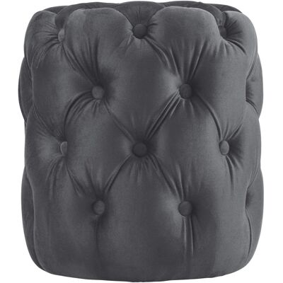 DELUKE Sitzhocker BADOR Samt Dunkelgrau 42x42x46cm Hocker Schlafzimmer Polsterhocker Wohnzimmer Sitzbank Esszimmer DELUKE Sitzhocker BADOR Samt Dunkelgrau 42x42x46cm Hocker Schlafzimmer Polsterhocker Wohnzimmer Sitzbank Esszimmer