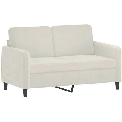 vidaXL Samtsofa 2-Sitzer Creme - Wohnzimmermöbel vidaXL Samtsofa 2-Sitzer Creme - Wohnzimmermöbel