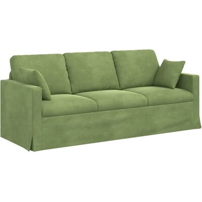 vidaXL Sofa Hellgrün 198 x 78 x 80 cm Samt 42024434 vidaXL Sofa Hellgrün 198 x 78 x 80 cm Samt 42024434