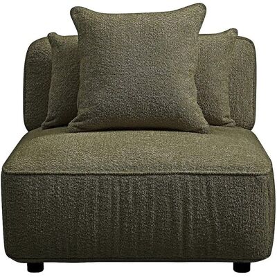 Vente-unique Sessel Mit Gerader Rückenlehne Lelaco Khaki 91 cm Vente-unique Sessel Mit Gerader Rückenlehne Lelaco Khaki 91 cm