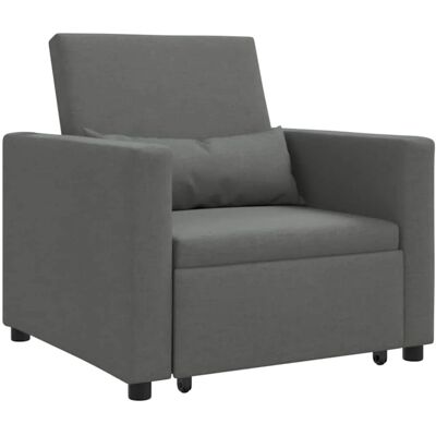 vidaXL Einzel-Schlafsofa mit Rädern Dunkelgrau 90 x 165 x 87 cm Stoff 42002685 vidaXL Einzel-Schlafsofa mit Rädern Dunkelgrau 90 x 165 x 87 cm Stoff 42002685