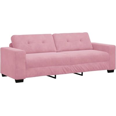 Vidaxl Samtsofa 3-Sitzer - Modern Rosa Bezugsstoff Vidaxl Samtsofa 3-Sitzer - Modern Rosa Bezugsstoff