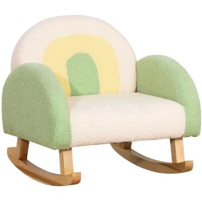 HOMCOM Kindersofa Babysitz für Kinderzimmer Lammfellimitat Eukalyptusholz HOMCOM Kindersofa Babysitz für Kinderzimmer Lammfellimitat Eukalyptusholz
