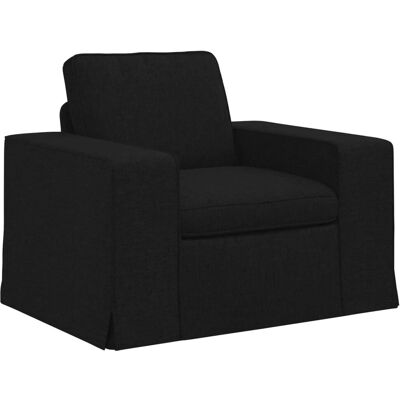 vidaXL Sofa Schwarz 103 x 80 x 82 cm Stoff 42024378 vidaXL Sofa Schwarz 103 x 80 x 82 cm Stoff 42024378