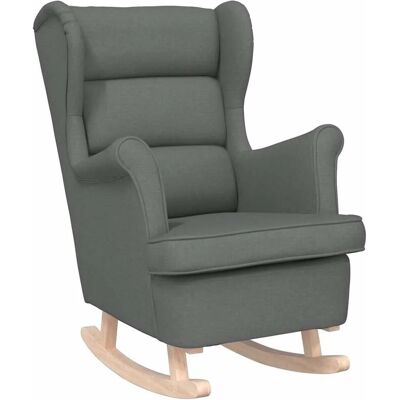 vidaXL Schaukelsessel Dunkelgrau 74x90x102 cm Stoff 4016920 vidaXL Schaukelsessel Dunkelgrau 74x90x102 cm Stoff 4016920
