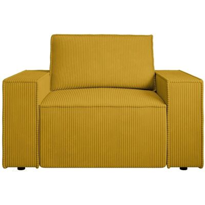 Vente-unique Sessel Mit Gerader Rückenlehne Amelia Gelb 120 cm Vente-unique Sessel Mit Gerader Rückenlehne Amelia Gelb 120 cm