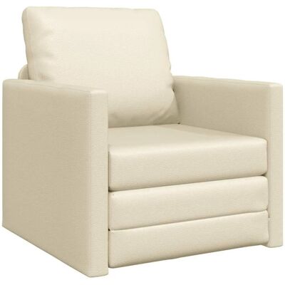 vidaXL 2-in-1 Creme Schlafsofa vidaXL 2-in-1 Creme Schlafsofa