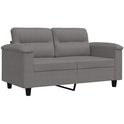 vidaXL 2-Sitzer dunkelgraues Mikrofaser-Sofa - Sofa vidaXL 2-Sitzer dunkelgraues Mikrofaser-Sofa - Sofa