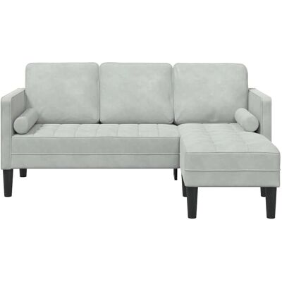 vidaXL Stoffsofa Hellgrau 3-Sitzer - Wohnzimmermöbel vidaXL Stoffsofa Hellgrau 3-Sitzer - Wohnzimmermöbel