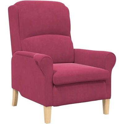 vidaXL Sessel Weinrot 76 x 94 x 102 cm Samt 42009862 vidaXL Sessel Weinrot 76 x 94 x 102 cm Samt 42009862