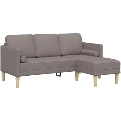 Vidaxl Taupe 3-Sitzer L-Form Sofa - Couch Vidaxl Taupe 3-Sitzer L-Form Sofa - Couch