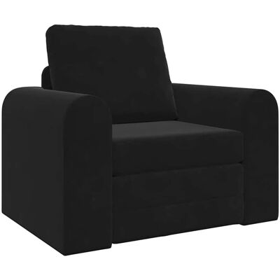 vidaXL Schlafsofa Schwarz 98 x 71 x 83 cm Samt 4106670 vidaXL Schlafsofa Schwarz 98 x 71 x 83 cm Samt 4106670