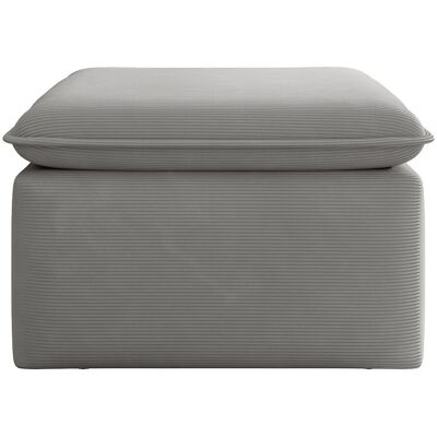 Vente-unique Sitzhocker Teodora Hellgrau 70 cm Vente-unique Sitzhocker Teodora Hellgrau 70 cm