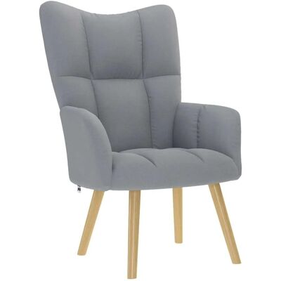 vidaXL Relaxsessel Hellgrau Stoff 4016767 vidaXL Relaxsessel Hellgrau Stoff 4016767