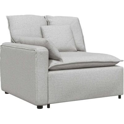 vidaXL Modulares Sofa Endmodul mit Armlehne Wolkengrau 100 cm - Sofa vidaXL Modulares Sofa Endmodul mit Armlehne Wolkengrau 100 cm - Sofa