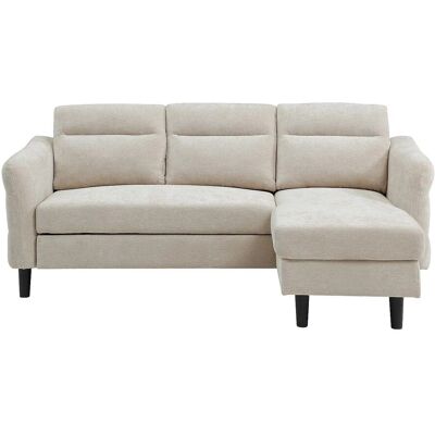 Vente-unique Schlafsofa Vanersi Beige 206 cm Vente-unique Schlafsofa Vanersi Beige 206 cm