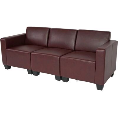 MCW Moncalieri Sofa - 3-Sitzer, Rot-Braun MCW Moncalieri Sofa - 3-Sitzer, Rot-Braun