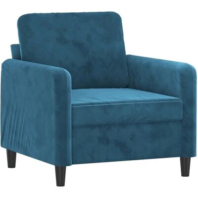 vidaXL Blaue Samtarmlehne vidaXL Blaue Samtarmlehne