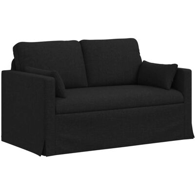 vidaXL Sofa Schwarz 139 x 78 x 80 cm Stoff 42024357 vidaXL Sofa Schwarz 139 x 78 x 80 cm Stoff 42024357