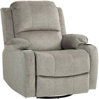 HOMCOM Relaxsessel mit Liegefunktion Wippfunktion Drehbar Taschenfederkern HOMCOM Relaxsessel mit Liegefunktion Wippfunktion Drehbar Taschenfederkern