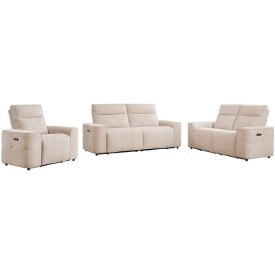 Vente-unique Relaxsofa Scamoco Beige 110 cm 170 cm 210 cm Vente-unique Relaxsofa Scamoco Beige 110 cm 170 cm 210 cm