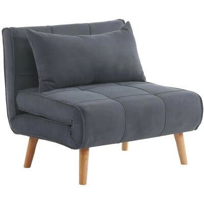 Unique - Polstermöbel XL in Stoff Antrazit - chila - 90x82x83 cm - Sesselbett Unique - Polstermöbel XL in Stoff Antrazit - chila - 90x82x83 cm - Sesselbett