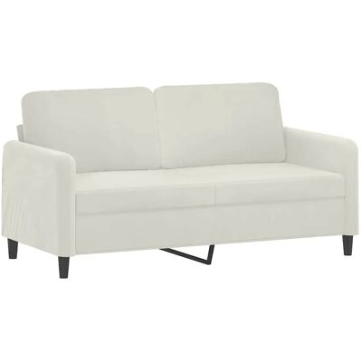 vidaXL 2-Sitzer Samtsofa - Creme - Sofa vidaXL 2-Sitzer Samtsofa - Creme - Sofa
