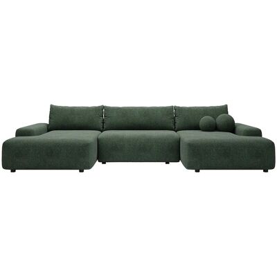 Vente-unique Schlafsofa Daviso Tannengrün 360 cm Vente-unique Schlafsofa Daviso Tannengrün 360 cm