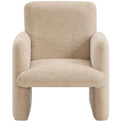 Vente-unique Sessel Mit Gerader Rückenlehne Mesuto Taupe Beige 53 cm Vente-unique Sessel Mit Gerader Rückenlehne Mesuto Taupe Beige 53 cm