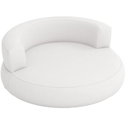 Costway Aufblasbares Sofa Luftsessel mit Abnehmbarem Leinen-Bezug Weiß Costway Aufblasbares Sofa Luftsessel mit Abnehmbarem Leinen-Bezug Weiß