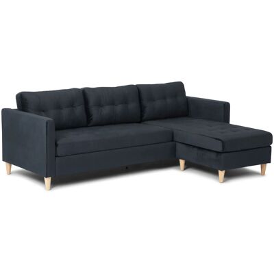 Marino Sofa BA4 - Samt, 5 Sitze, Schwarz - Sofa Marino Sofa BA4 - Samt, 5 Sitze, Schwarz - Sofa