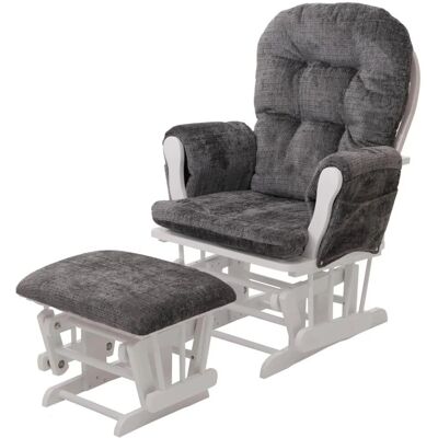 MCW Relaxsessel C76 Dunkelgrau Gestell Weiß MCW Relaxsessel C76 Dunkelgrau Gestell Weiß