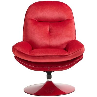 Vente-unique Sessel Mit Gerader Rückenlehne Ilmaca Rot 78 cm Vente-unique Sessel Mit Gerader Rückenlehne Ilmaca Rot 78 cm