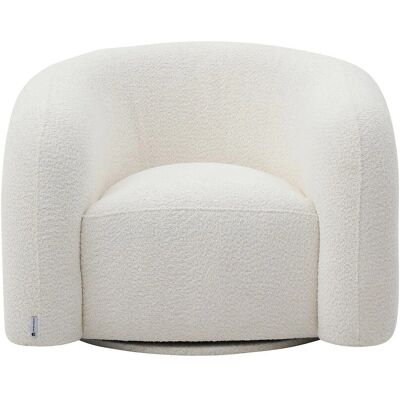 Vente-unique Sessel Mit Gerader Rückenlehne Lapiota Weiß 97 cm Vente-unique Sessel Mit Gerader Rückenlehne Lapiota Weiß 97 cm