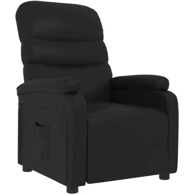 vidaXL Relaxsessel Schwarz Kunstleder 342686 vidaXL Relaxsessel Schwarz Kunstleder 342686