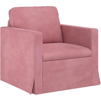 vidaXL Sofa Rosa 78 x 78 x 80 cm Samt 42024408 vidaXL Sofa Rosa 78 x 78 x 80 cm Samt 42024408