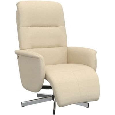 vidaXL Komfortsessel mit Neigungsfunktion, Creme Stoff - Möbel vidaXL Komfortsessel mit Neigungsfunktion, Creme Stoff - Möbel
