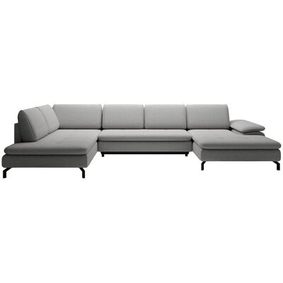 Vente-unique Schlafsofa Archibald Grau 347 cm Vente-unique Schlafsofa Archibald Grau 347 cm