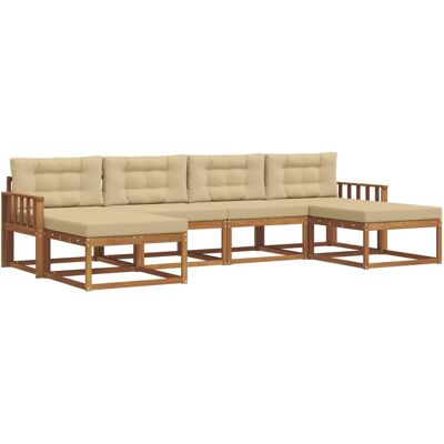 vidaXL Sofa Set mit Kissen 16-Tlg Natur und Beige 3367961 vidaXL Sofa Set mit Kissen 16-Tlg Natur und Beige 3367961