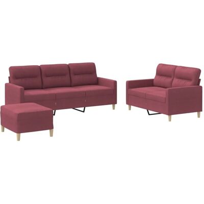 vidaXL 3-teiliges Samtsofa-Set - Wohnzimmermöbel vidaXL 3-teiliges Samtsofa-Set - Wohnzimmermöbel