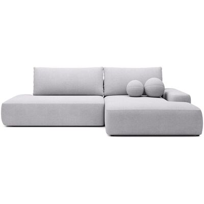 Vente-unique Schlafsofa Daviso Hellgrau 276 cm Vente-unique Schlafsofa Daviso Hellgrau 276 cm