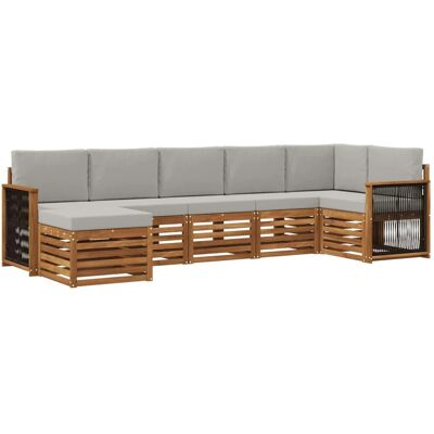 vidaXL Ecksofa Set mit Kissen 6 Stk 3384622 vidaXL Ecksofa Set mit Kissen 6 Stk 3384622