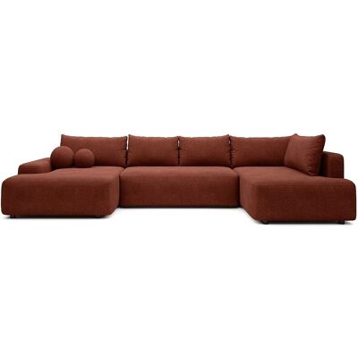 Vente-unique Schlafsofa Daviso Terracotta 360 cm Vente-unique Schlafsofa Daviso Terracotta 360 cm