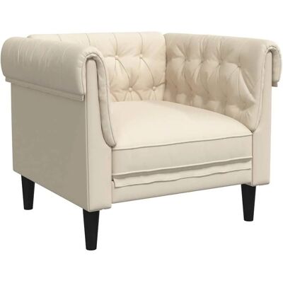 vidaXL Sessel Chesterfield Leinen 372545 vidaXL Sessel Chesterfield Leinen 372545