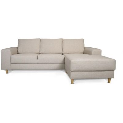 ebuy24 Nordic Sofa mit Chaiselong Rechts Gewendet Hell Beige ebuy24 Nordic Sofa mit Chaiselong Rechts Gewendet Hell Beige