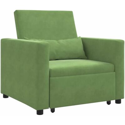 vidaXL Einzel-Schlafsofa mit Rädern Hellgrün 90 x 165 x 87 cm Samt 42002700 vidaXL Einzel-Schlafsofa mit Rädern Hellgrün 90 x 165 x 87 cm Samt 42002700