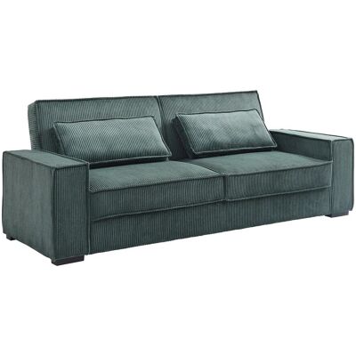 Vente-unique Schlafsofa Finoro Tannengrün 230 cm Vente-unique Schlafsofa Finoro Tannengrün 230 cm